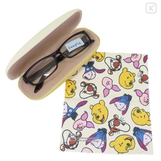Japan Disney Glasses Case - Pooh : Funny Face Friends - 2
