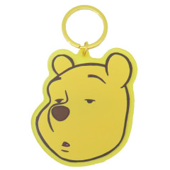 Japan Disney Acrylic Keychain - Pooh : Funny Face