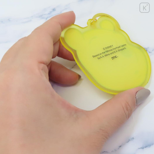 Japan Disney Acrylic Keychain - Pooh : Funny Face - 2