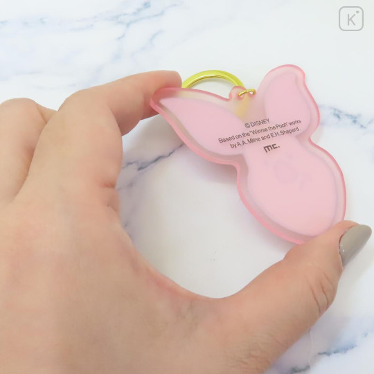 Japan Disney Acrylic Keychain - Piglet : Funny Face - 2