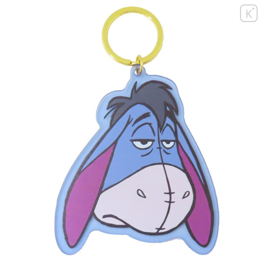 Japan Disney Acrylic Keychain - Eeyore : Funny Face - 1