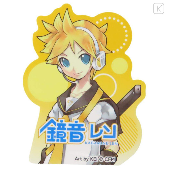 Japan Hatsune Miku Big Sticker - Kagamine Len Smile - 1