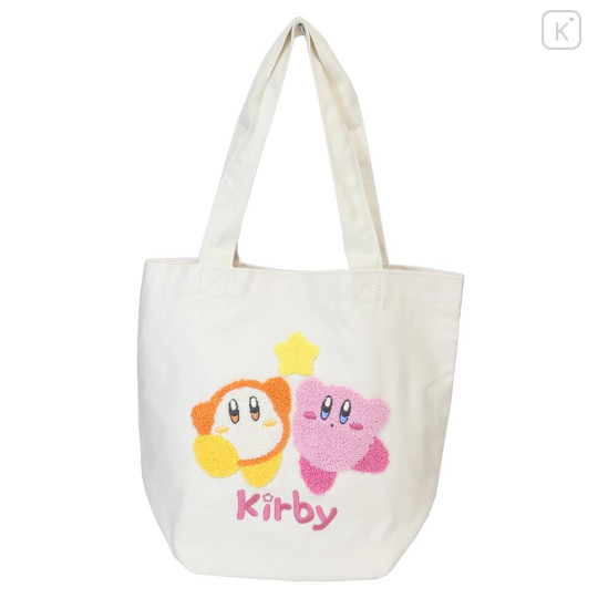 Japan Kirby Embroidery Mini Tote Bag - Kirby & Waddle Dee : Star - 1