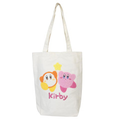 Japan Kirby Embroidery Tote Bag - Kirby & Waddle Dee : Star