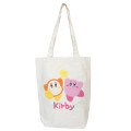Japan Kirby Embroidery Tote Bag - Kirby & Waddle Dee : Star - 1