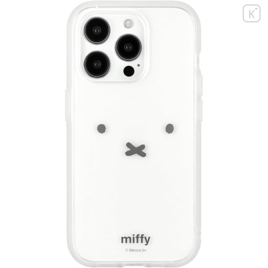 Japan Miffy IIIIfit Clear iPhone 15 Pro Case - Miffy : Face - 1