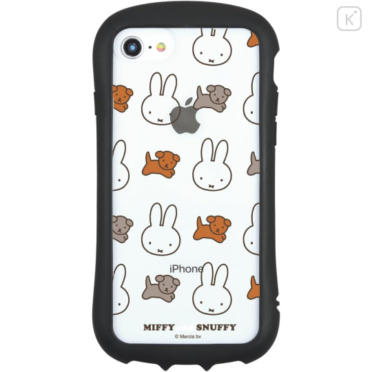 Japan Miffy Hybrid Clear iPhone SE3 / SE2 / 8 / 7 / 6s / 6 Case - Miffy & Snuffy - 1