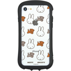Japan Miffy iPhone SE3 / SE2 / 8 / 7 / 6s / 6 Hybrid Clear Case - Miffy & Snuffy