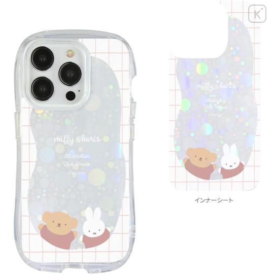 Japan Miffy Crystal Clear iPhone 15 Pro Case - Boris & Miffy - 2