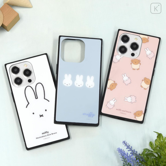 Japan Miffy Square Glass iPhone 15 Pro Case - Miffy - 5