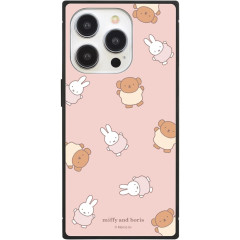 Japan Miffy iPhone 15 Pro Square Glass Case - Boris & Miffy