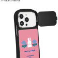 Japan Miffy Hybrid Glass iPhone 15 / 15 Pro / 14 / 14 Pro / 13 / 13 Pro / 12 / 12 Pro Case - Miffy : Miffy and Rose - 5