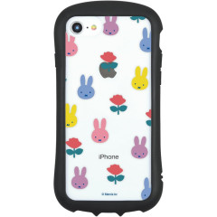 Japan Miffy iPhone SE3 / SE2 / 8 / 7 / 6s / 6 Hybrid Clear Case - Miffy and Rose
