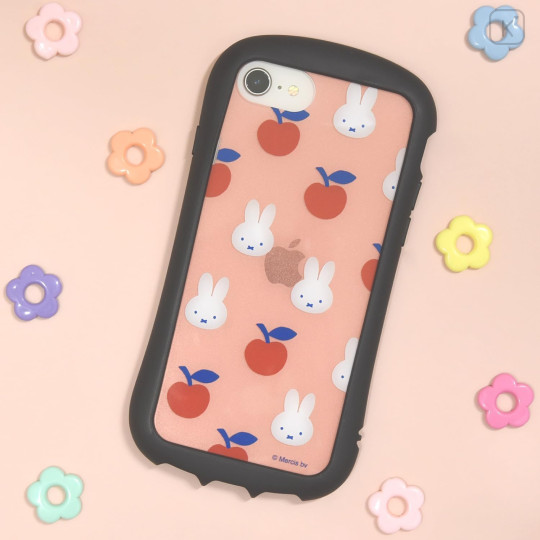 Japan Miffy Hybrid Clear iPhone SE3 / SE2 / 8 / 7 / 6s / 6 Case - Miffy Fruits - 5