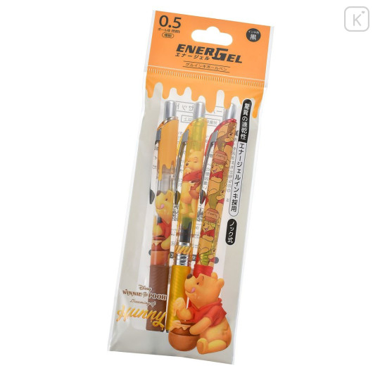 Japan Disney Store EnerGel Gel Pen Set - Pooh : Honey Day - 1
