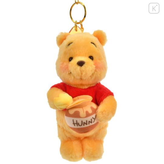 Japan Disney Store Plush Keychain - Pooh : Honey Day - 1
