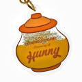 Japan Disney Store Floating Sequins Keychain - Pooh : Honey Day Glitter Water - 5