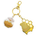 Japan Disney Store Floating Sequins Keychain - Pooh : Honey Day Glitter Water - 7