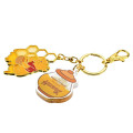 Japan Disney Store Floating Sequins Keychain - Pooh : Honey Day Glitter Water - 8