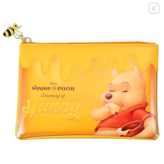 Japan Disney Store Clear Pen Pouch Case - Pooh : Honey Day Dreaming - 1