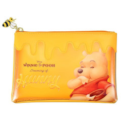 Japan Disney Store Clear Pen Pouch Case - Pooh : Honey Day Dreaming