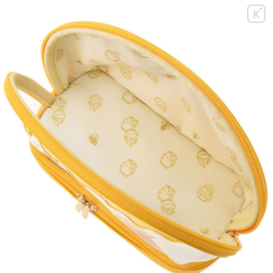 Japan Disney Store Clear Cosmetic Pouch - Pooh : Honey Day - 5