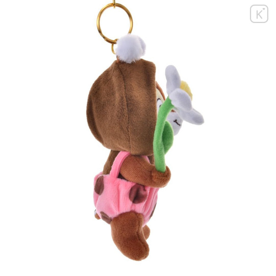 Japan Disney Store Plush Keychain - Chip : Flower Garden - 2