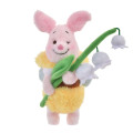 Japan Disney Store Plush Keychain - Piglet : Flower Garden - 4