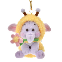 Japan Disney Store Plush Keychain - Winnie the Pooh : Flower Garden Lumpy