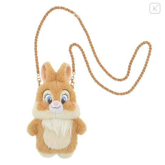 Japan Disney Store Fluffy Pochette Shoulder Crossbody Bag - Miss Bunny - 1
