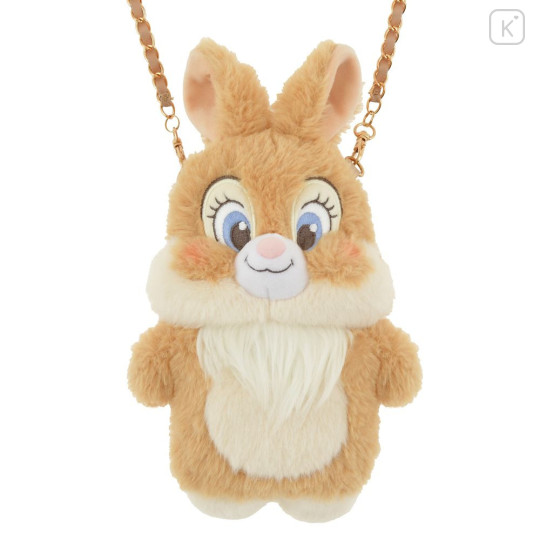 Japan Disney Store Fluffy Pochette Shoulder Crossbody Bag - Miss Bunny - 2
