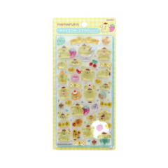 Japan Sanrio Bonbon Drop Seal 3D Sticker - Pompompurin : Gingham