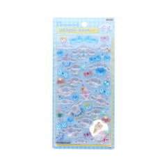Japan Sanrio Bonbon Drop Seal 3D Sticker - Cinnamoroll : Milk Gingham