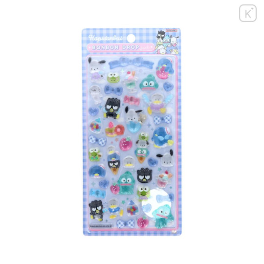 Japan Sanrio Bonbon Drop Seal 3D Sticker - Hapidanbui Boys Gingham - 1