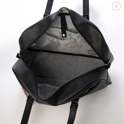 Japan Sanrio Stylish Synthetic Leather School Bag - Hello Kitty : Black - 4