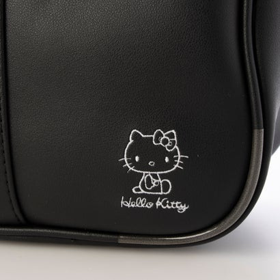 Japan Sanrio Stylish Synthetic Leather School Bag - Hello Kitty : Black - 6