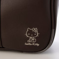 Japan Sanrio Stylish Synthetic Leather School Bag - Hello Kitty : Brown - 6