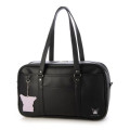 Japan Sanrio JK School Bag with Charm - Kuromi : Black - 1