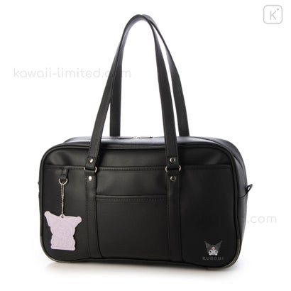 Japan Sanrio JK School Bag with Charm - Kuromi : Black | Kawaii