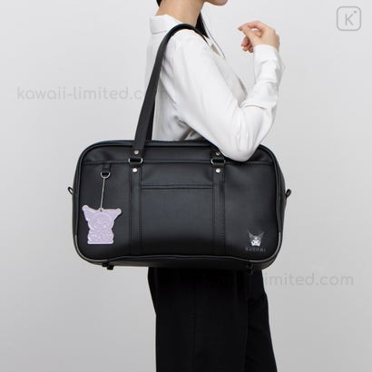 Japan Sanrio JK School Bag with Charm - Kuromi : Black | Kawaii