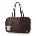 Japan Sanrio Stylish Synthetic Leather School Bag - Kuromi : Brown - 1