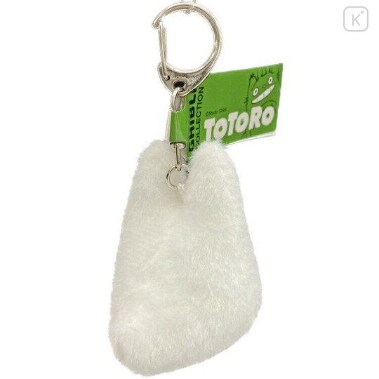 Japan Ghibli Fluffy Plush Keychain - Totoro : White - 2