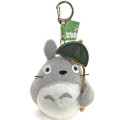 Japan Ghibli Fluffy Plush Keychain - My Neighbor Totoro : Grey Umbrella - 1