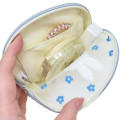 Japan Miffy Pouch & Tissue Case - Miffy : Mesh Flower Blue Dress White - 3