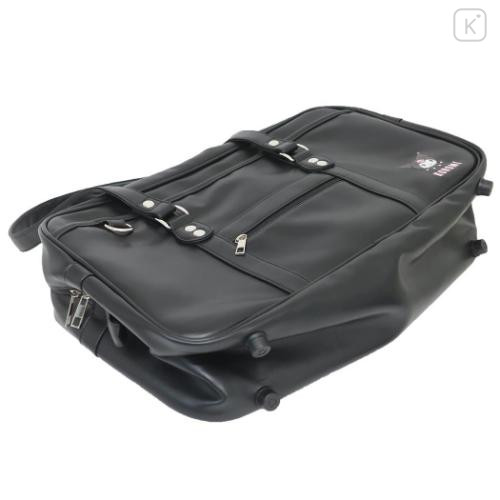 Japan Sanrio Synthetic Leather School Bag - Kuromi : Black - 6