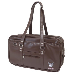 Japan Sanrio Synthetic Leather School Bag - Kuromi : Brown