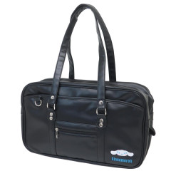 Japan Sanrio Synthetic Leather School Bag - Cinnamoroll : Black