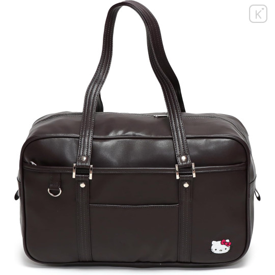 Japan Sanrio JK School Bag - Hello Kitty : Brown with Face - 1