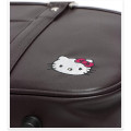 Japan Sanrio Synthetic Leather School Bag - Hello Kitty : Brown with Face - 7