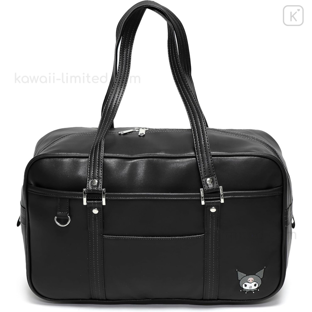 Japan Sanrio JK School Bag - Kuromi : Black with Face | Kawaii Limited
